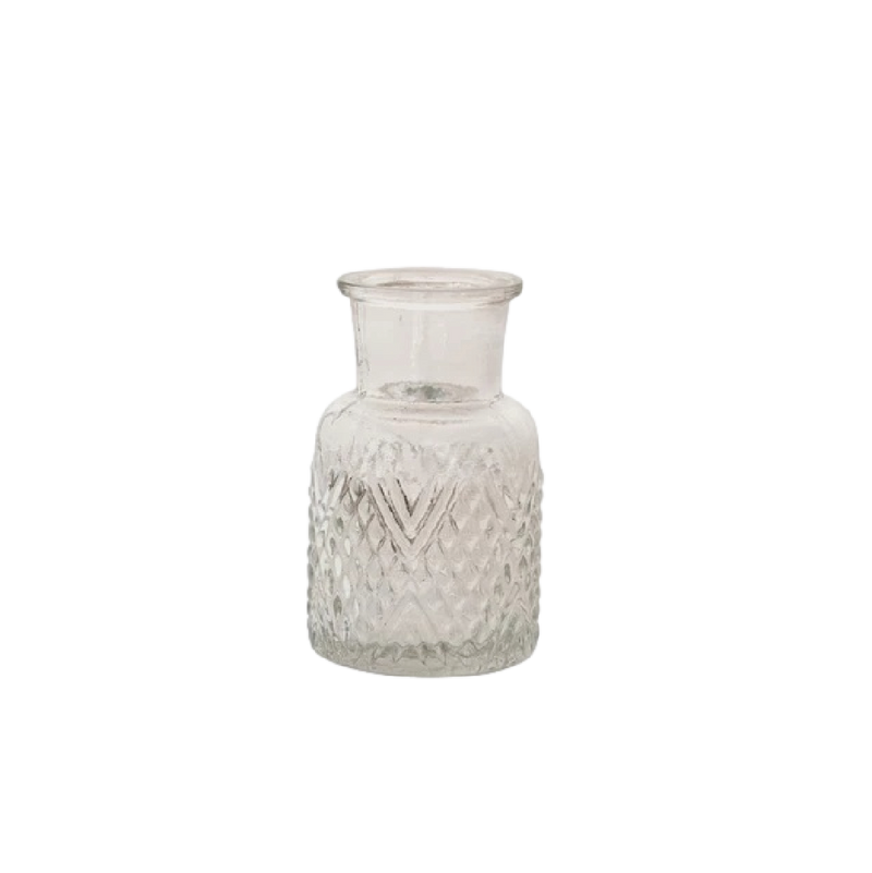 Camille Pressed Glass Vases