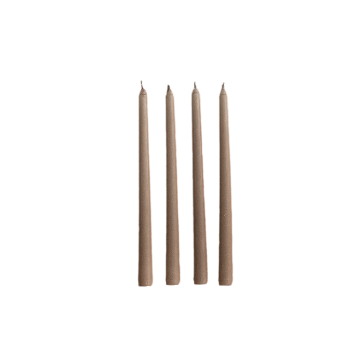 Toasted Chestnut Tapered Candles - Set of 4