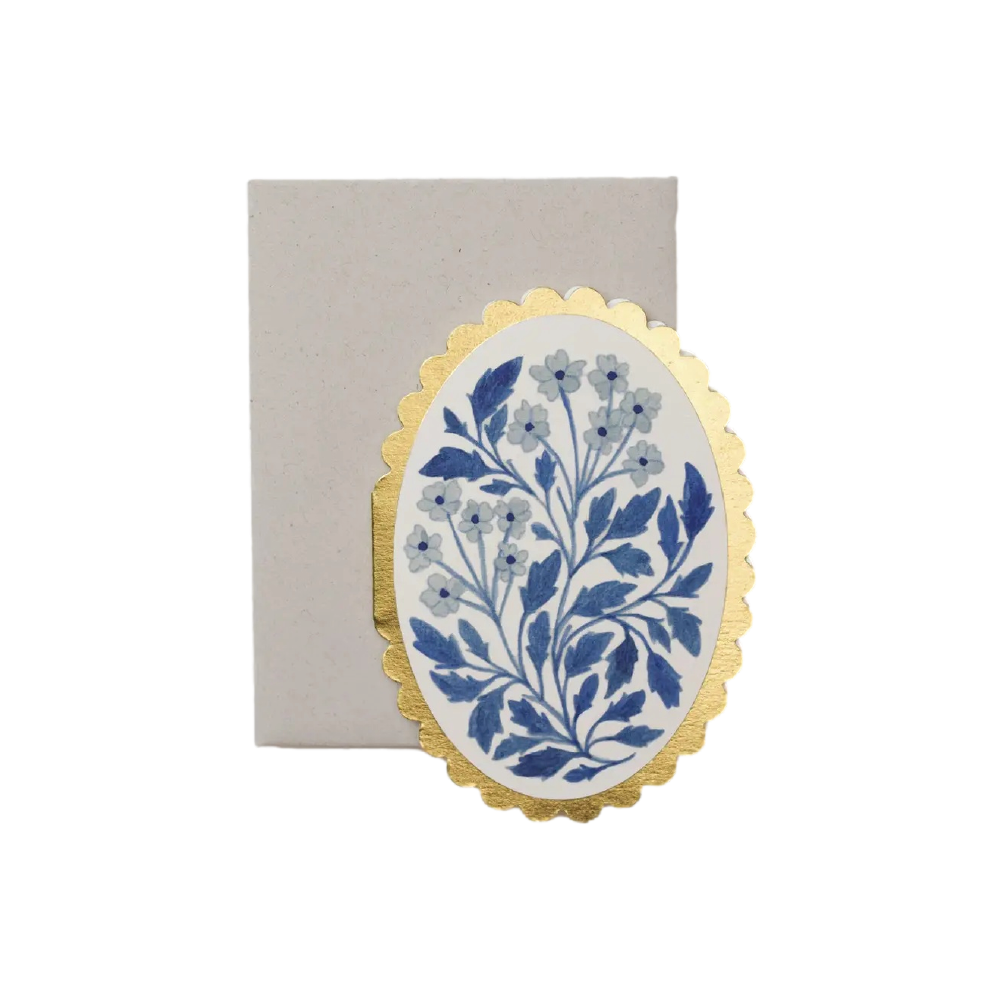 Greeting Card - Mini Scalloped Botanica
