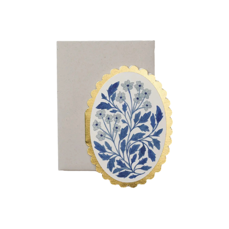Greeting Card - Mini Scalloped Botanica