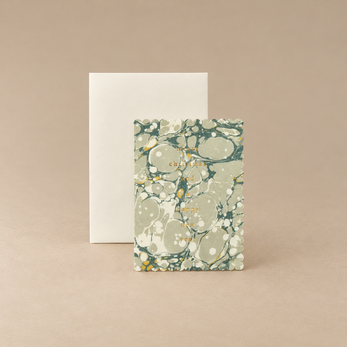 Greeting Card - A Merry Marble Christmas