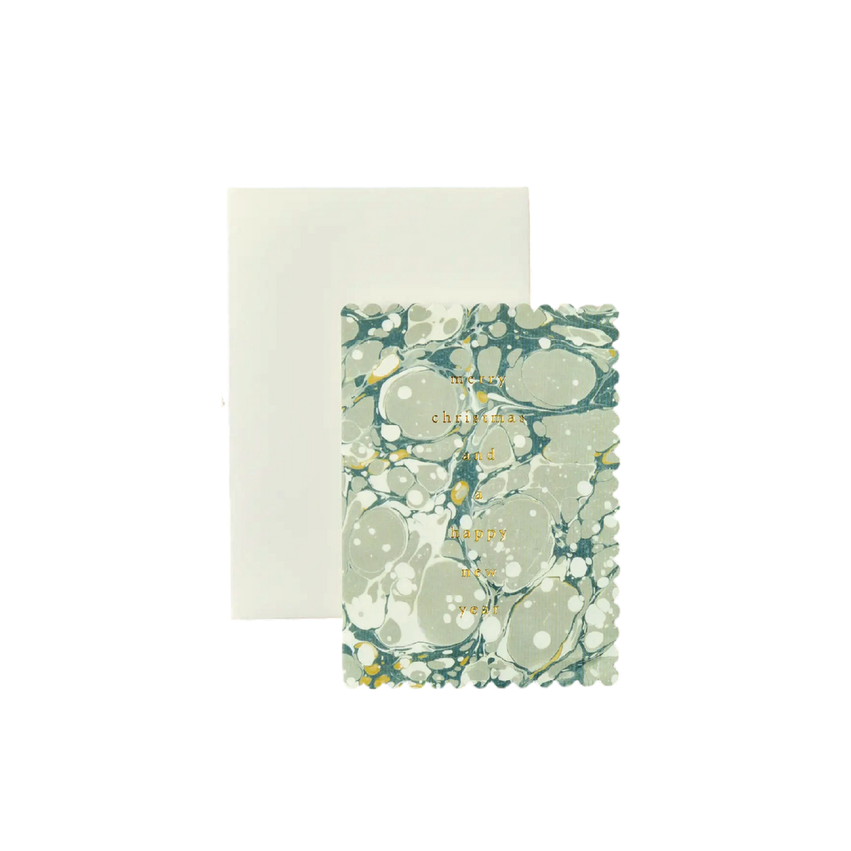 Greeting Card - A Merry Marble Christmas