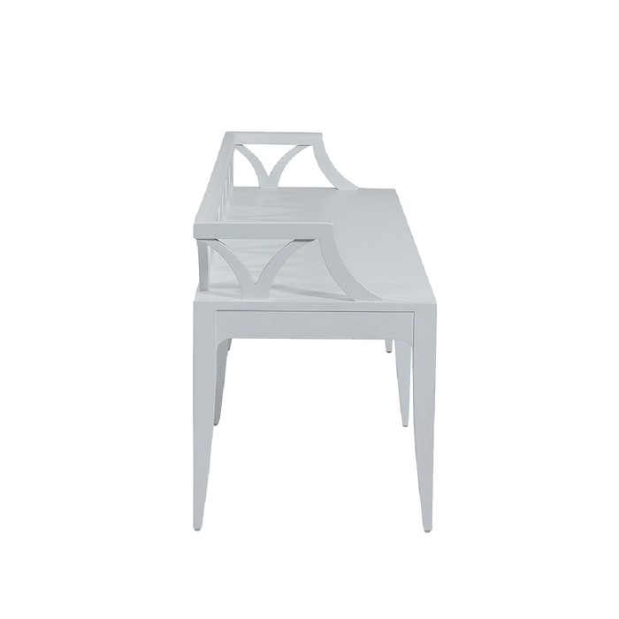 Cascade Oak Bench - White