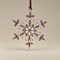 Antique Rhinestone Snowflake Ornament