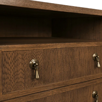 Hugh Double Nightstand - Provincial Brown