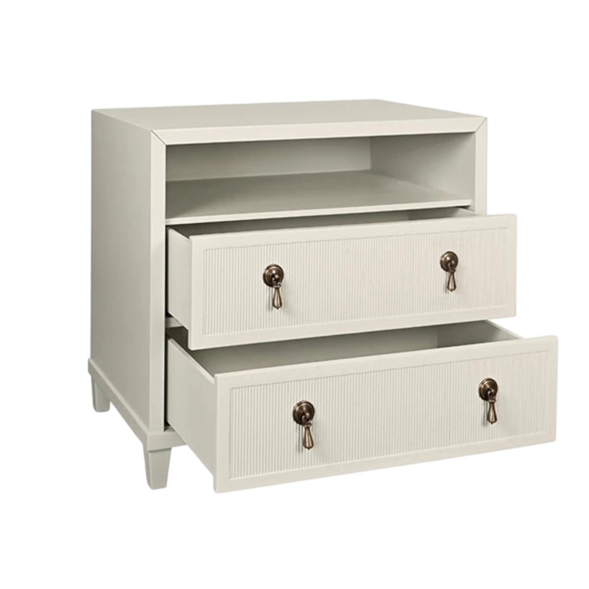 Hugh Double Nightstand - Antique White
