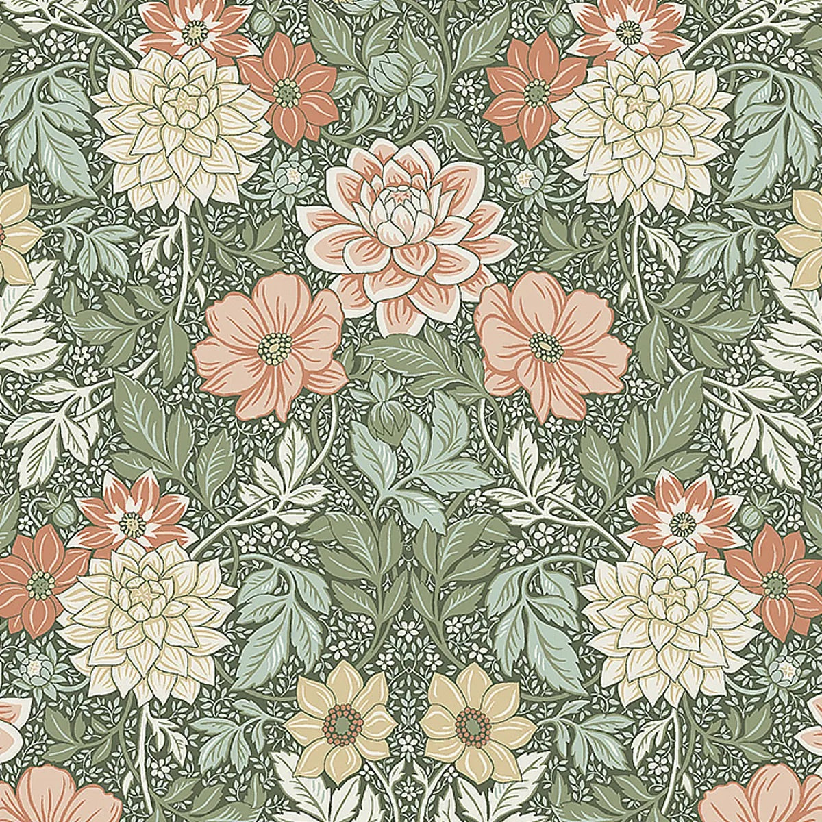 Dahlia Garden Wallpaper