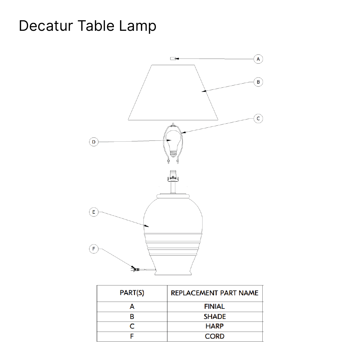 Decatur Table Lamp