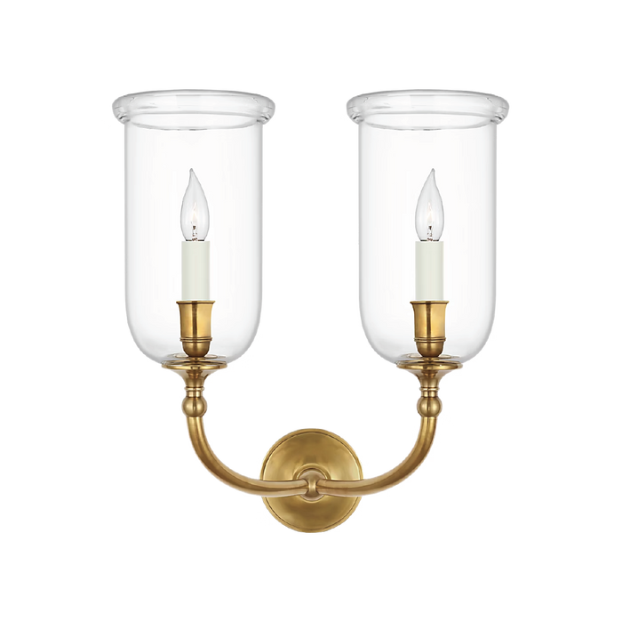 Embers 20" Double Hurricane Sconce