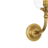 Embers 20" Single Hurricane Sconce