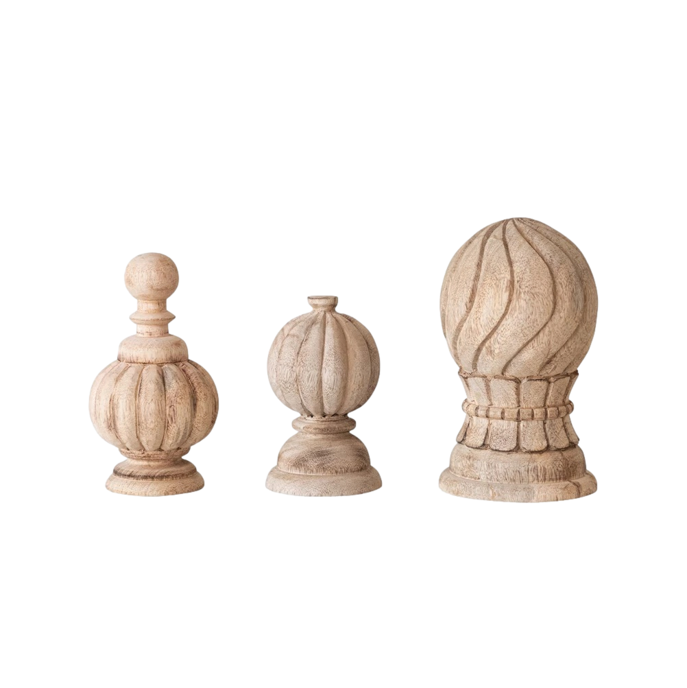 Magnolia Mango Wood Finials