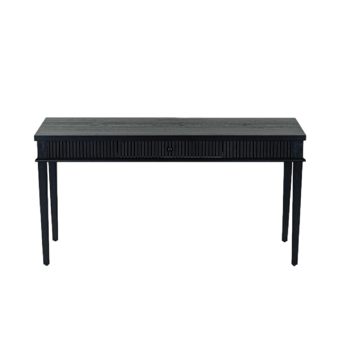 Rylee Reeded Desk - Rich Black