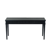 Rylee Reeded Desk - Rich Black