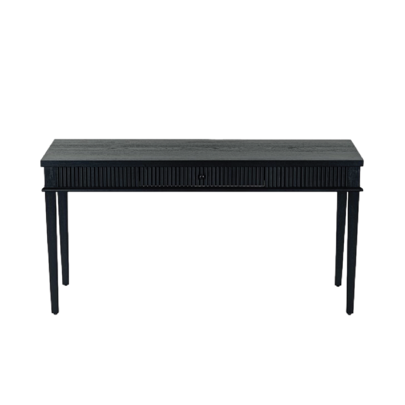 Rylee Reeded Desk - Rich Black