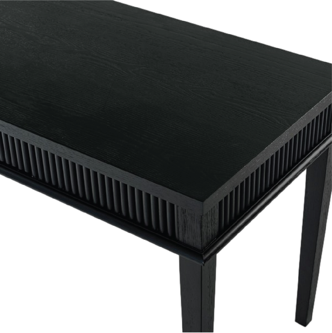 Rylee Reeded Desk - Rich Black