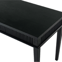 Rylee Reeded Desk - Rich Black