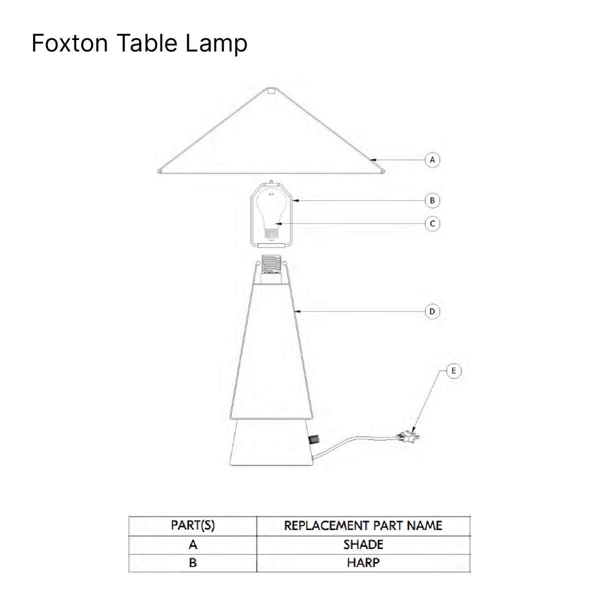 Foxton Table Lamp