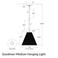 Goodman Hanging Lamp - Ash Shade