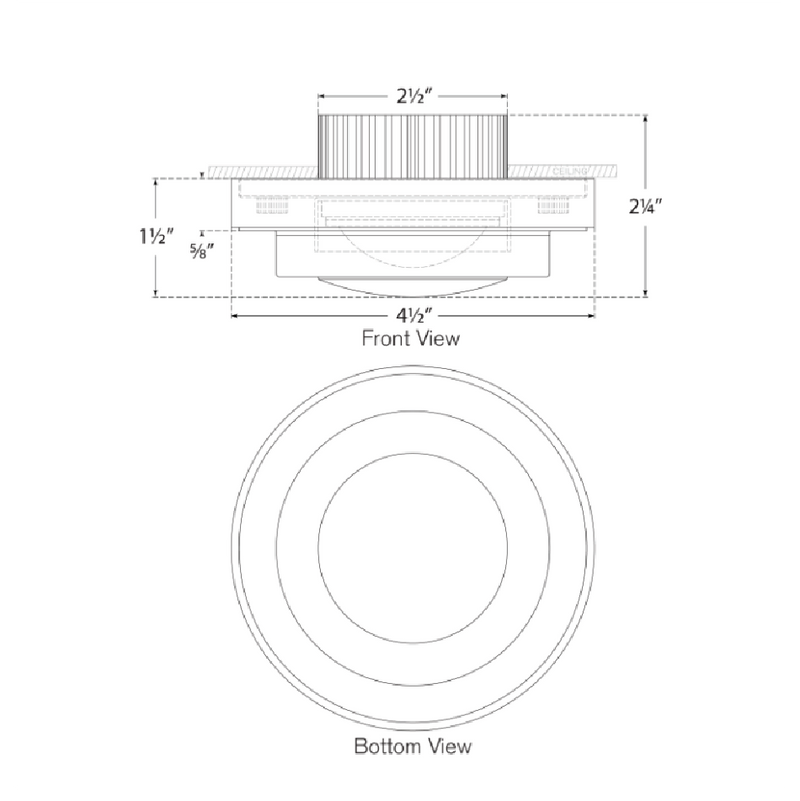Grant Solitaire Flush Mount