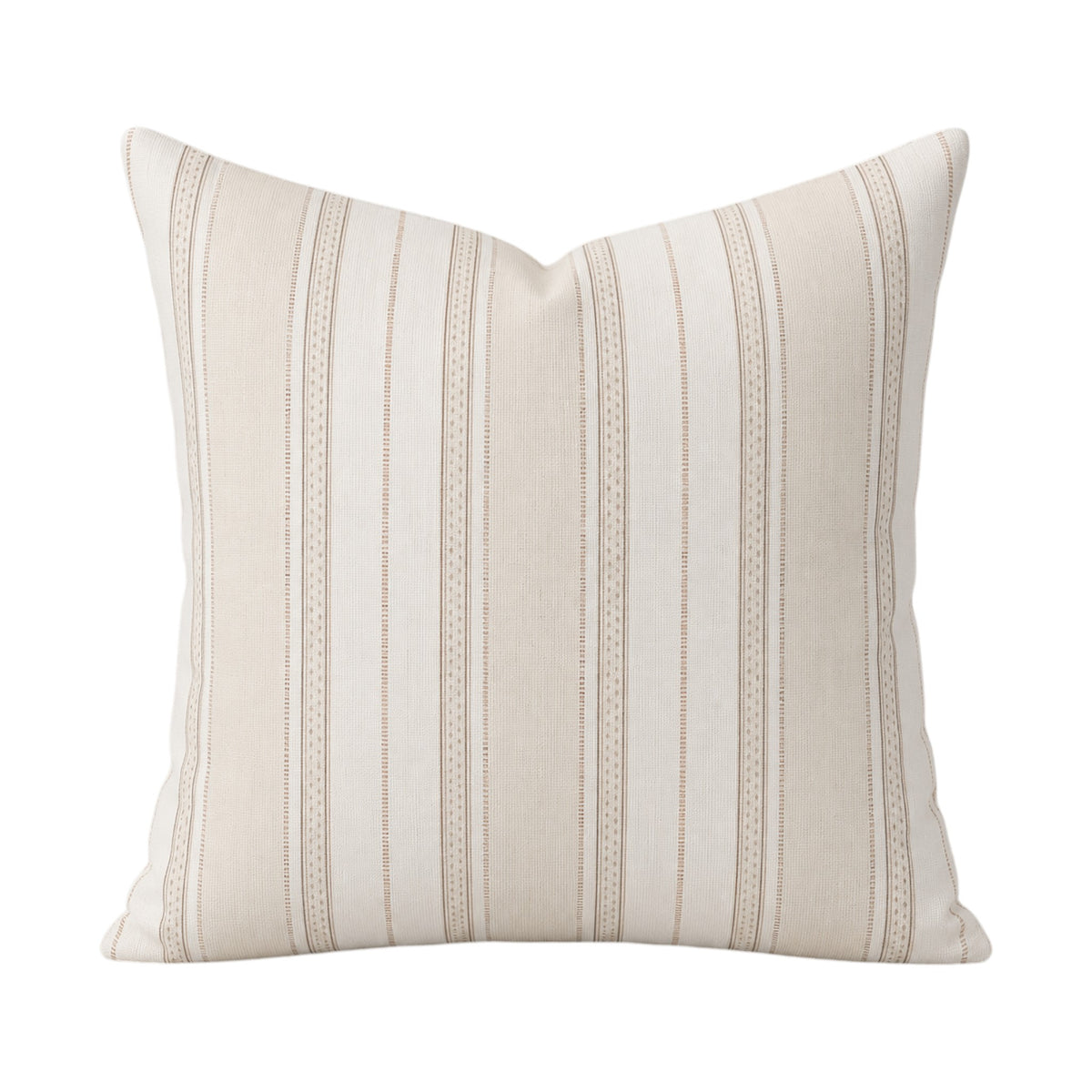 Harbour Stripe Pillow Cover - Sand  - 22" x 22"