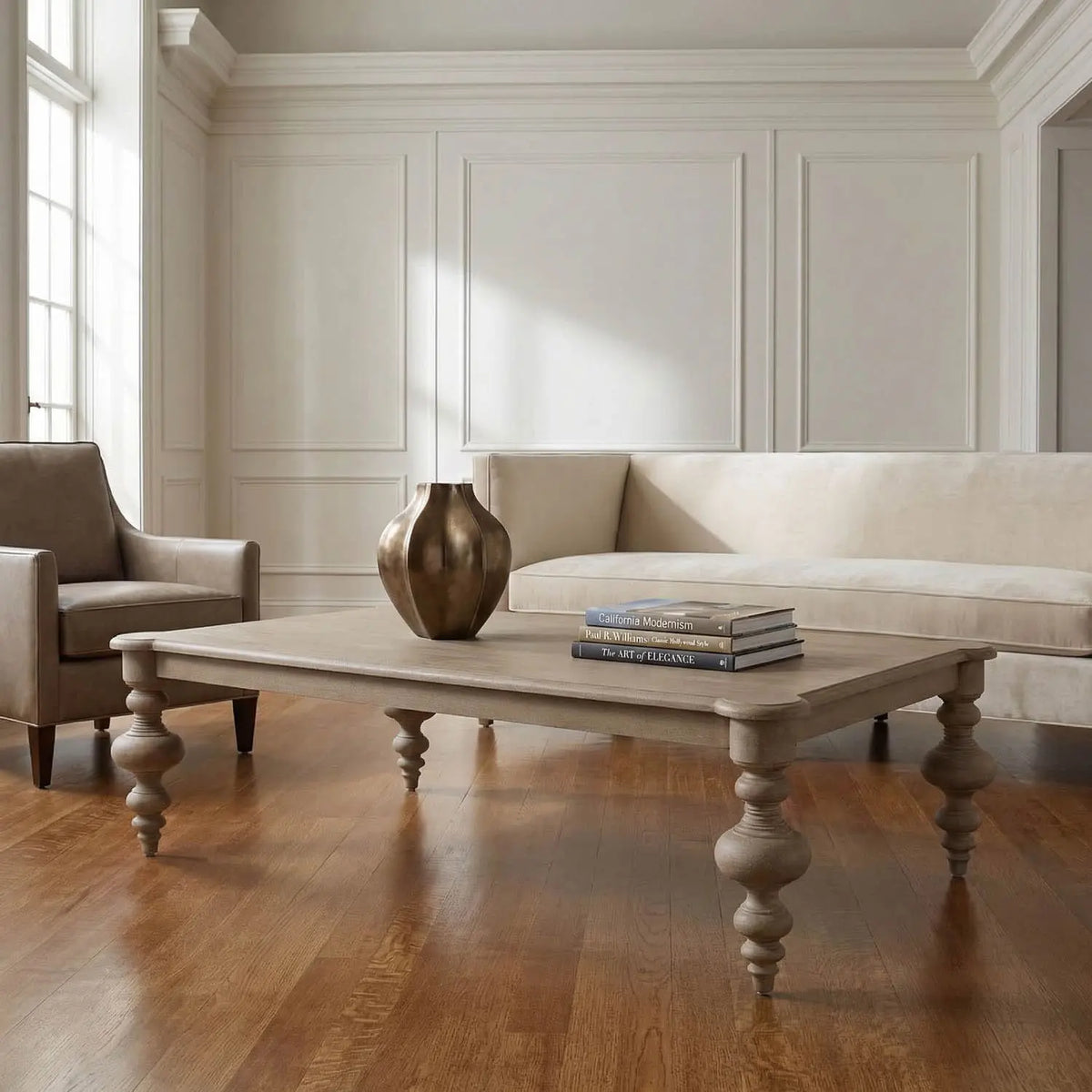 Graff Coffee Table - Weathered Mahogany