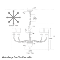 Vivian Large One-Tier Chandelier