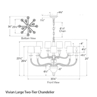 Vivian Large Two-Tier Chandelier