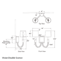 Vivian Double Sconce