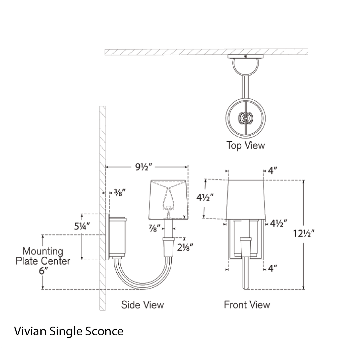 Vivian Single Sconce