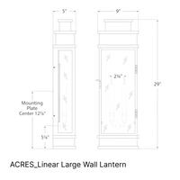 Linear Large Wall Lantern