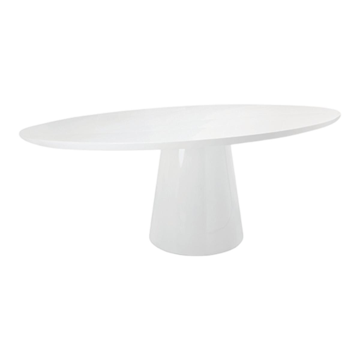 Luca Oval Dining Table - White