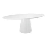 Luca Oval Dining Table - White