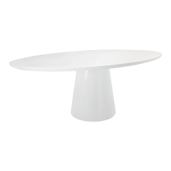 Luca Oval Dining Table - White