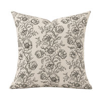Mabel Pillow Cover - Charcoal