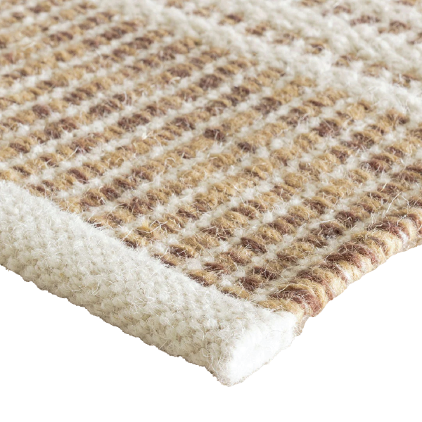 Malta Handwoven Wool Rug - Natural