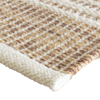 Malta Handwoven Wool Rug - Natural