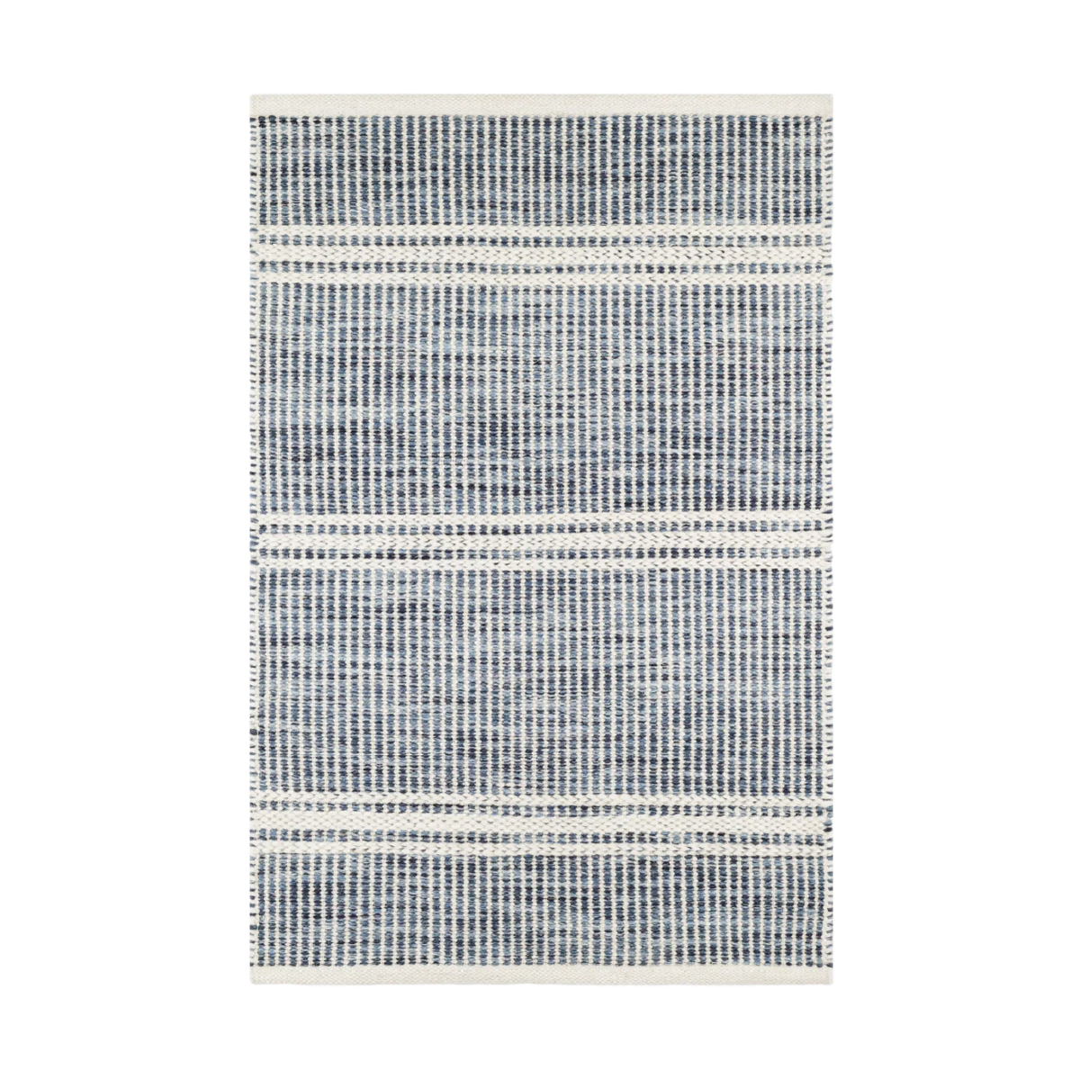 Malta Handwoven Wool Rug - Blue