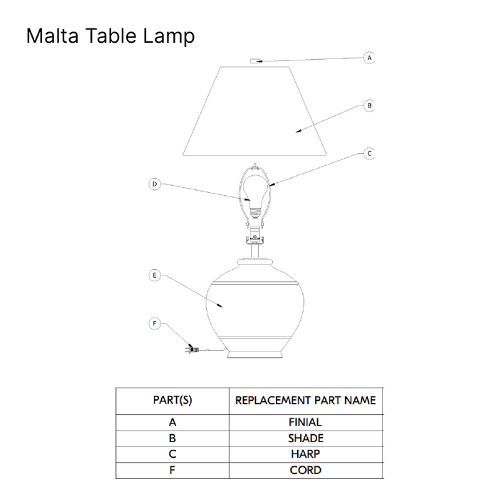 Malta Table Lamp