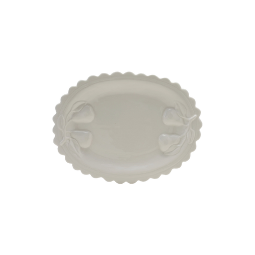 Mila Scalloped Pear Platter