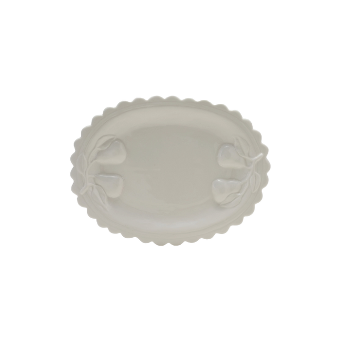 Mila Scalloped Pear Platter