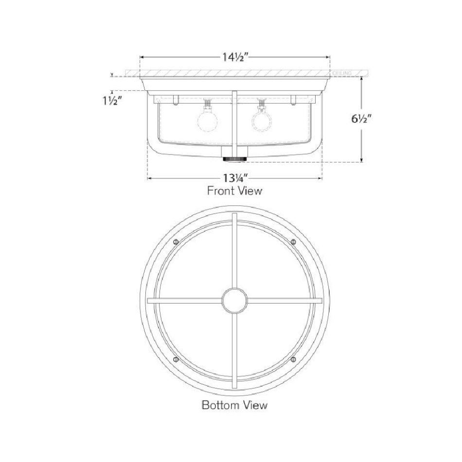 Milton Flush Mount