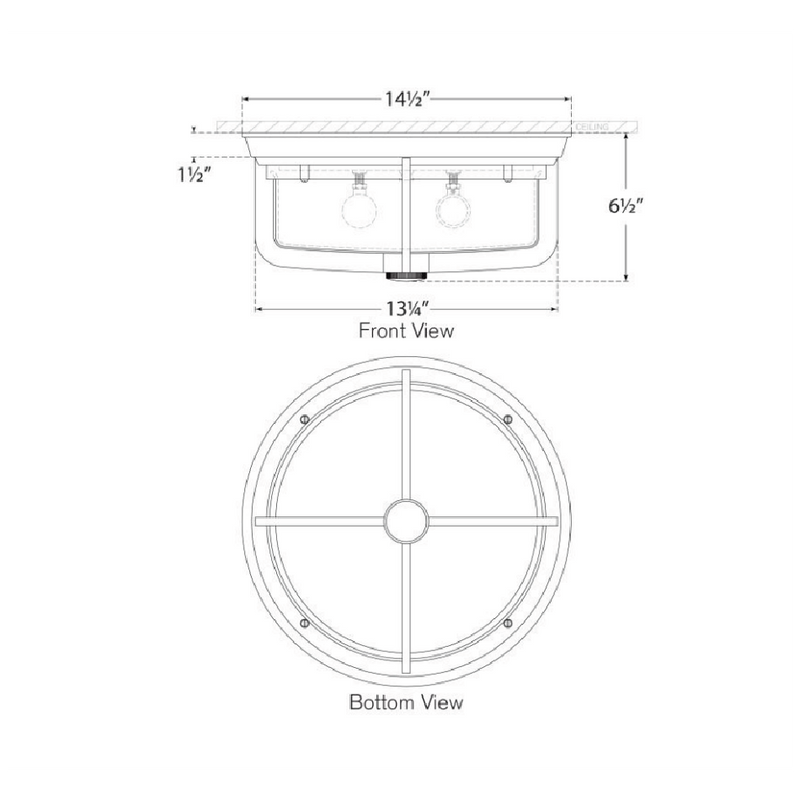 Milton Flush Mount