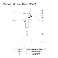 Murray Hill Semi-Flush Mount