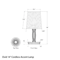 Ovid 14" Cordless Accent Lamp