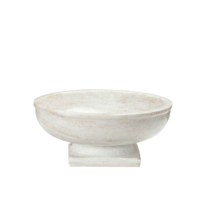 Rory Pedestal Marble Bowl