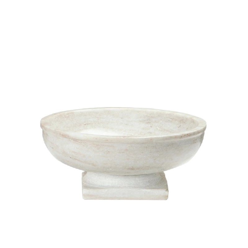 Rory Pedestal Marble Bowl