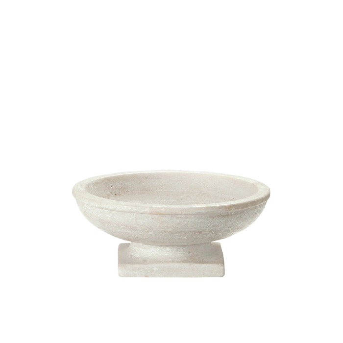 Rory Pedestal Marble Bowl