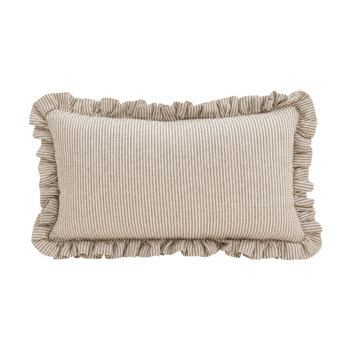 Sallie Ruffle Pillow Cover - Grey