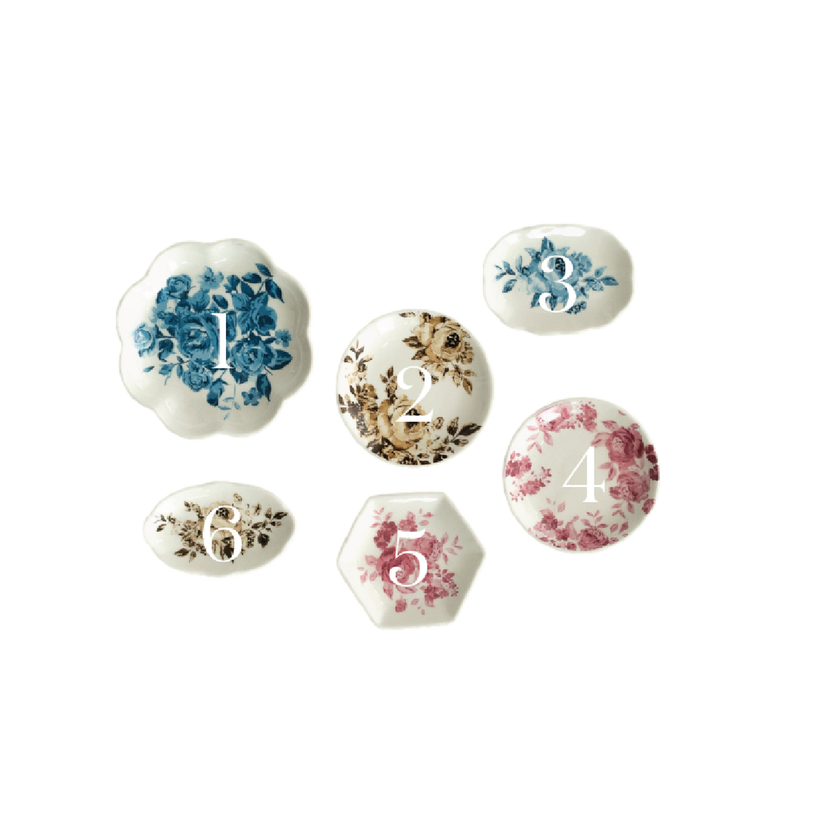 Lucy Stoneware Plate Magnets