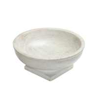 Rory Pedestal Marble Bowl